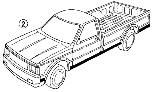 Stripe Tape for 1992 Chevrolet S10 #1