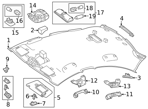 Interior Trim - Roof for 2016 Mercedes-Benz CLA 45 AMG® #0