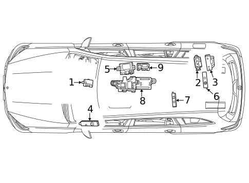 Antenna & Radio for 2021 Mercedes-Benz GLE63 AMG S #1