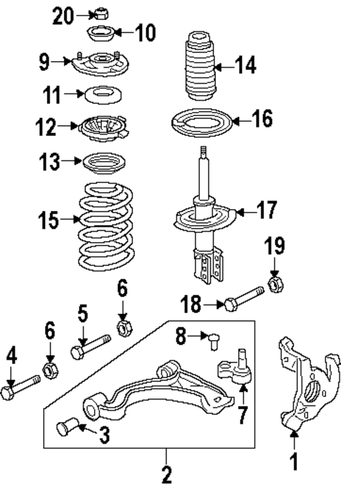 Suspension Components for 2002 Oldsmobile Aurora #0