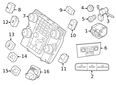Controls for 2017 Volvo S60 Cross Country #0