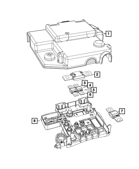Battery, Battery Tray and Cables for 2018 Jeep Compass #3