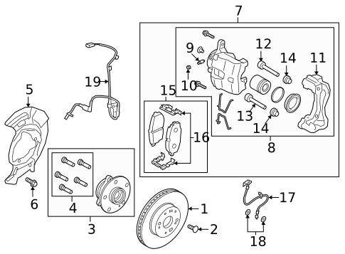 Front Brakes for 2025 Kia Soul #1
