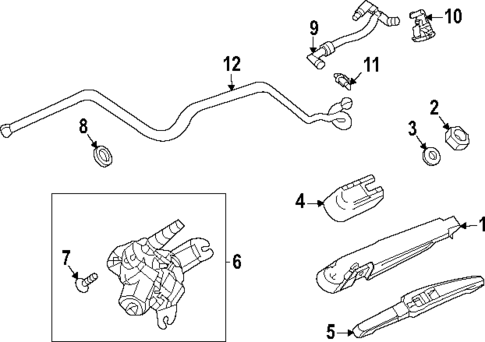 Wiper & Washer Components for 2025 Chevrolet Equinox #1