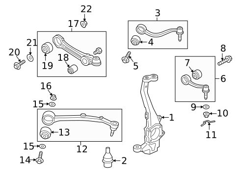 Suspension Components for 2016 Kia K900 #0