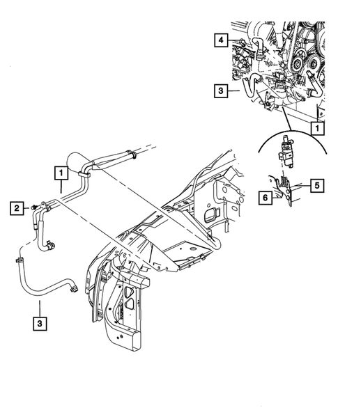 Air Conditioner and Heater Plumbing for 2008 Dodge Durango #2