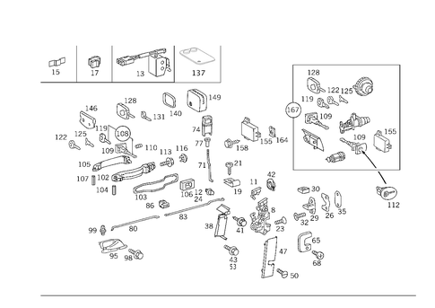 Locking System for 1984 Mercedes-Benz 500SEL #2