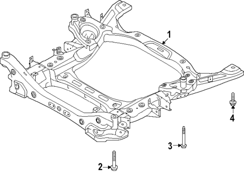 Suspension Mounting for 2025 Genesis GV80 Coupe #1