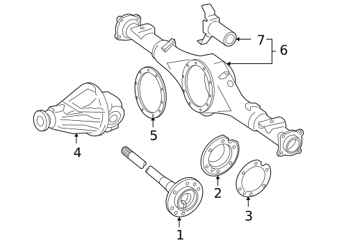 Axle & Differential for 2011 Toyota Tacoma #1