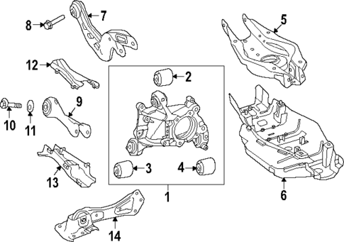 Rear Suspension for 2024 Mercedes-Benz EQB 350 #1