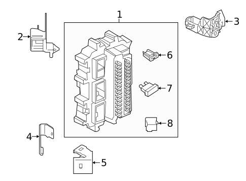 Fuse & Relay for 2016 INFINITI QX50 #1