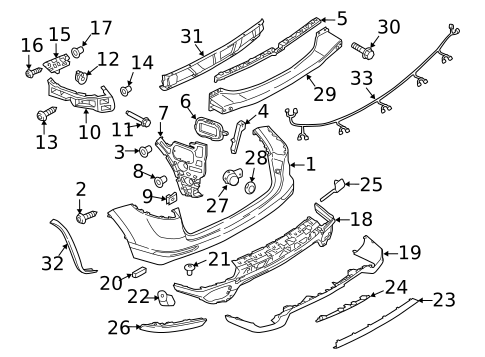 Bumper & Components - Rear for 2015 Porsche Cayenne #0