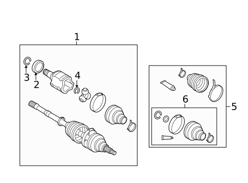 Drive Axles for 2009 Toyota Matrix #1