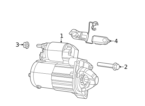 Starter for 2017 Fiat 500 #0
