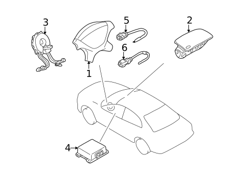 Air Bag Components for 2002 Dodge Stratus #0