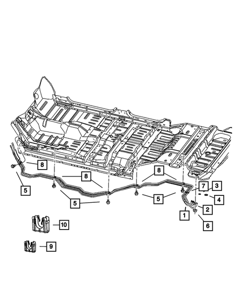 Air Conditioner and Heater Plumbing for 2008 Dodge Durango #1