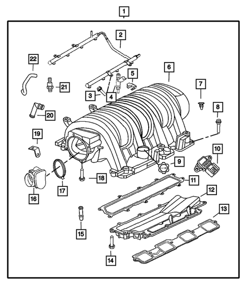 Manifolds and Vacuum Fittings for 2010 Dodge Challenger #0