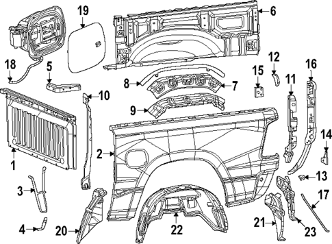 Front & Side Panels for 2025 Ram 1500 #2