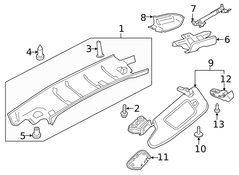 Interior Trim - Roof for 2017 Porsche 718 Boxster #0