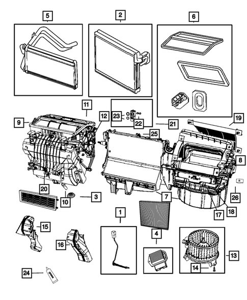 Air Conditioner and Heater Units for 2015 Jeep Compass #0