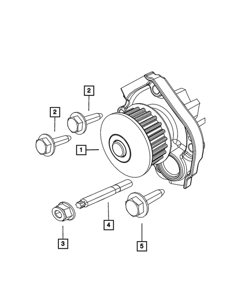 Water Pump and Related Parts for 2014 Dodge Dart #1