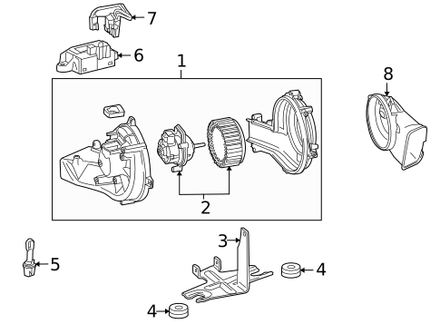 Auxiliary Heater & AC for 2012 Cadillac SRX #0