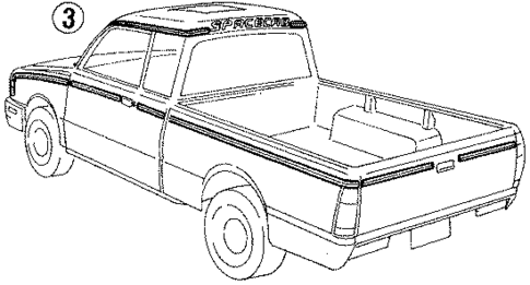 Stripe Tape for 1986 Isuzu Pickup #1