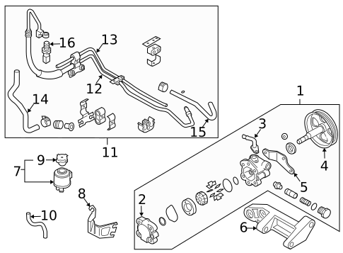 Pump & Hoses for 2007 Nissan 350Z #0