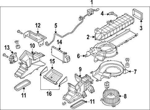 Blower Motor & Fan for 2025 Genesis G90 #0