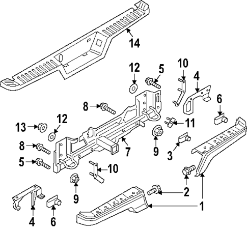 Bumper & Components - Rear for 2025 Ford F-150 #0