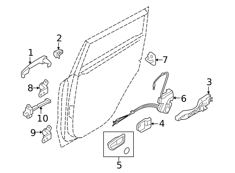 Rear Door for 2013 Kia Soul #1