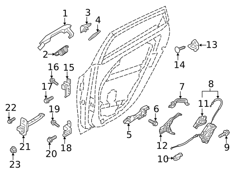 Lock & Hardware for 2018 Hyundai Elantra GT #1