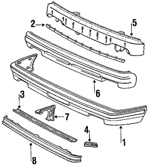 Bumper & Components - Front for 1989 Toyota Tercel #0