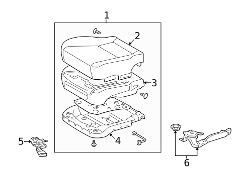 Front Seat Components for 2012 Lexus LS460 #2