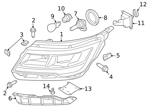 Bulbs - Chassis for 2017 Ford Explorer #0