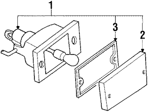 Backup Lamps for 1985 Subaru XT #0