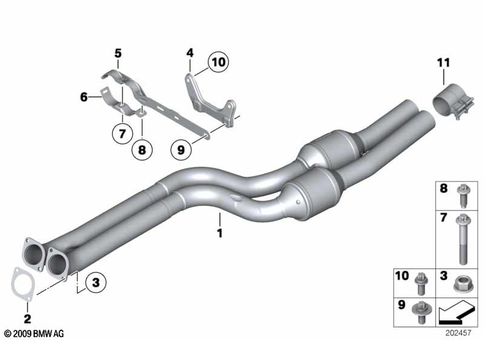Catalytic Converter / Front Silencer for 2014 BMW Z4 35i #0