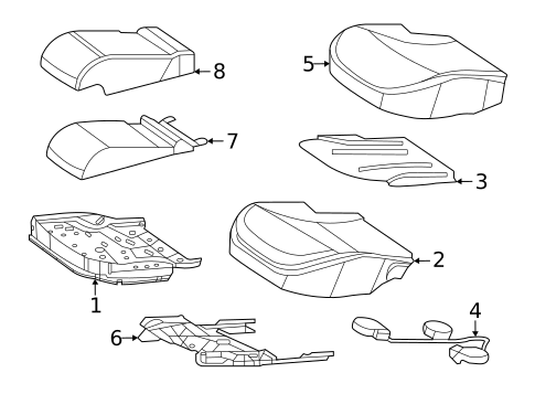 Rear Seat Components for 2022 Mercedes-Benz S 580 #4