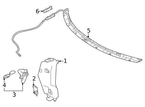 Wiper & Washer Components for 2021 Mercedes-Benz AMG GT C #0
