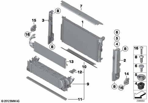 Radiator for 2014 BMW 335i #1