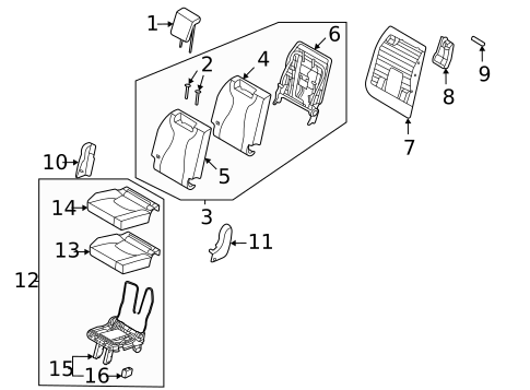 Third Row Seats for 2022 Kia Carnival #1