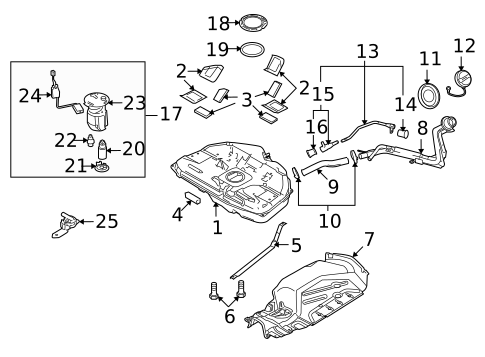 Fuel System Components for 2012 Mazda 6 #0