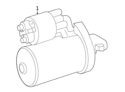 Starter for 2005 Mercedes-Benz SLK55 AMG #1