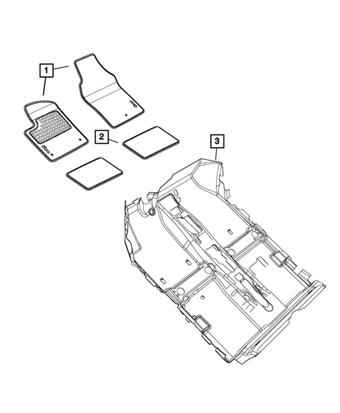 Carpets, Floor Mats, Load Floor, and Silencers for 2016 Fiat 500 #1