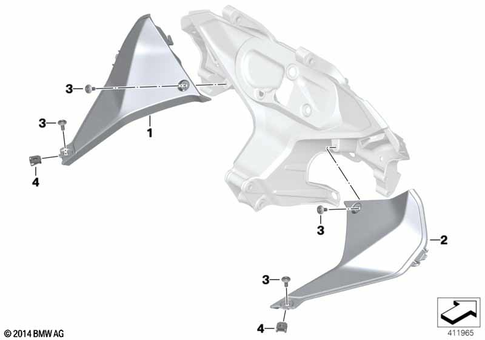 Motorcycle Trim Section, Windshield for 2021 BMW-Motorrad R 1250 RS #16