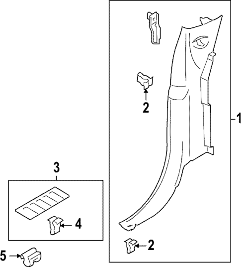 Interior Trim - Cab for 2023 Ford F-150 Lightning #3