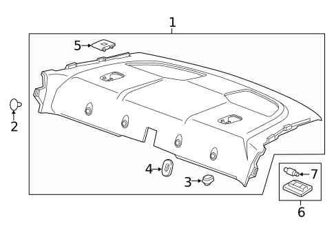 Interior Trim - Rear Body for 2022 Chevrolet Camaro #2