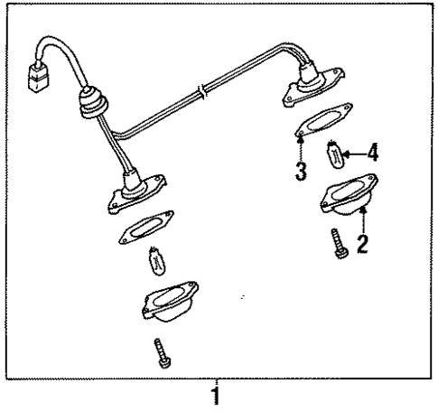 Bulbs - Chassis for 1995 Nissan Sentra #3