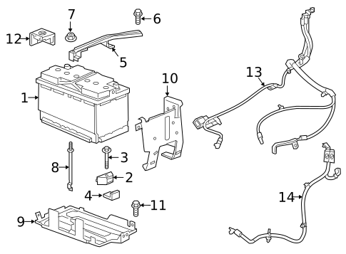 Battery for 2022 Cadillac XT5 #1
