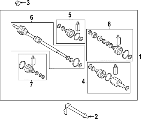 Drive Axles for 2022 Kia Forte #0